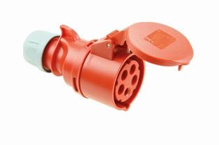 PRESA INDUSTRIALE FAEG VOLANTE 3P+N+T 16A 400V IP44 ROSSO