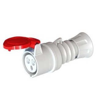 PRESA INDUSTRIALE GEWISS VOLANTE 3P+T 32A 380V IP44-IP54 ROSSA