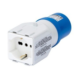 ADATTATORE GEWISS SPINA INDUSTRIALE 2P+T 16A 230V A 1 PRESA BIVALENTE 10/16A P30/P17 IP44