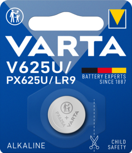 PILE VARTA ALKALINE SPECIALI 1.5V BL. 1 V625/UPX625/4625U