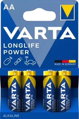 PILE VARTA ALKALINE LONGLIFE POWER STILO AA BL.4 4906