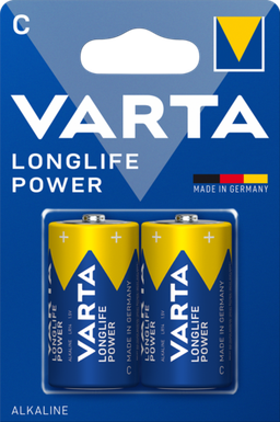 PILE VARTA ALKALINE LONGLIFE POWER MEZZA TORCIA C BL.2 4914