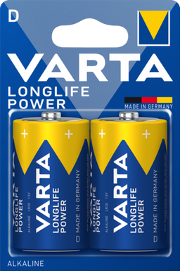 PILE VARTA ALKALINE LONGLIFE POWER TORCIA D BL.2 4920