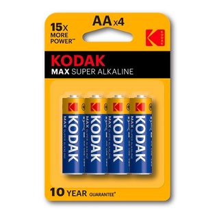 PILE KODAK ALKALINE MAX STILO AA BL. 4 KMAX1500