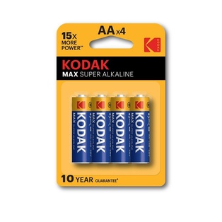 PILE KODAK ALKALINE MAX STILO AA BL. 4 KMAX1500