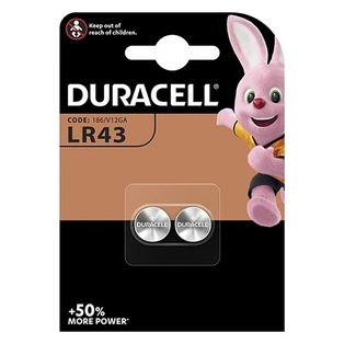 PILE DURACELL ALKALINE 1.5V BL. 2 LR43/AG12