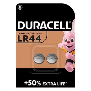 PILE DURACELL ALKALINE 1.5V  BL. 2 LR44/AG13