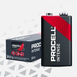 PILE DURACELL PROCELL ALKALINE 9V CONF. PZ. 10 ( PREZZO A PILA)