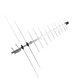 ANTENNA TV LOGARITMICA SYNCRO BANDA ( VHF - UHF 21:48 ) FREQUENZA 470 - 694MHZ CON 18 ELEMENTI GUADAGNO 10DB LUNGHEZZA 77CM 