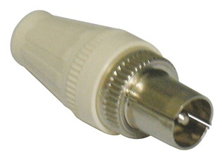 SPINA  ANTENNA NEDIS COASSIALE A VITE SCHERMATA ALTA QUALITA' PAU 30-CR 