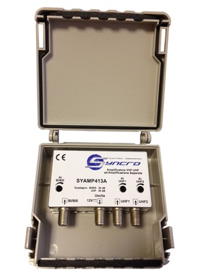 AMPLIFICATORE DA PALO 3 INGRESSI (VHF - UHF - UHF GUADAGNO 20DB - 30DB USCITA MASSIMA 110DB