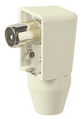 SPINA ANTENNA COASSIALE VIMAR TV 90° AVORIO