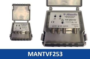 AMPLIFICATORE SYNCRO 3 INGRESSI VHF - IV - V - UHF GUADAGNO 30DB -38DB USCITA MASSIMA 108DB 