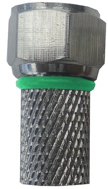 CONNETTORE SYNCRO SATELLITARE "F" CON O-RING PER CAVO ANTENNA COASSIALE Ø6.7MM