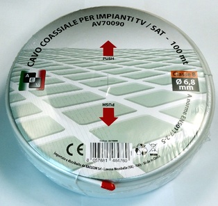 CAVO COAX 75OHM 6.8MM 100 MT CLASSE B CCS