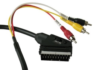 CAVO SCART IN-OUT 3RCA S/S 1,5MT. MKC