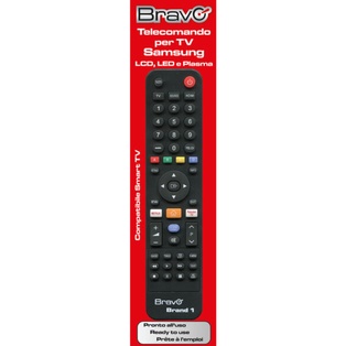 TELECOMANDO TV BRAVO MODELLO BRAND DEDICATO PER SAMSUNG 