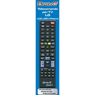 TELECOMANDO TV BRAVO MODELLO BRAND DEDICATO PER LG 