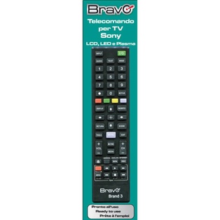 TELECOMANDO TV BRAVO MODELLO BRAND DEDICATO PER SONY 