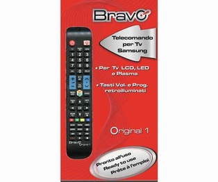 TELECOMANDO TV BRAVO MODELLO ORIGINAL DEDICATO PER SAMSUNG 