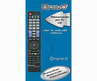 TELECOMANDO TV BRAVO MODELLO ORIGINAL DEDICATO PER LG 