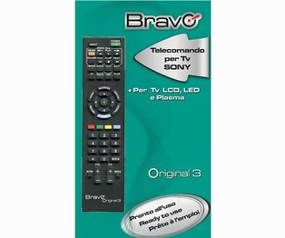TELECOMANDO TV BRAVO MODELLO ORIGINAL DEDICATO PER SONY 