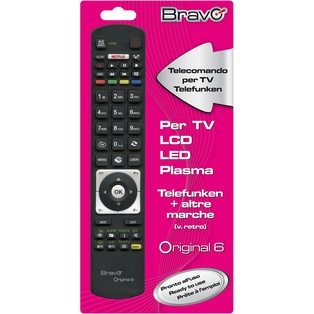 TELECOMANDO TV BRAVO MODELLO ORIGINAL DEDICATO PER TELEFUNKEN 