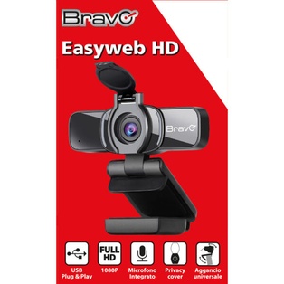 TELECAMERA WEB CAM DA PC BRAVO MODELLO WEBCAM INSTALLAZIONE RAPIDA A PC GRAZIE ALLA FUNZIONE PLUG & PLAY
