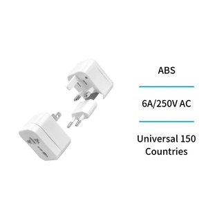 ADATTATORE UNIVERSALE DA VIAGGIO FAEG PER UK-AU-US-EU CON SACCHETTINO MORBIDO