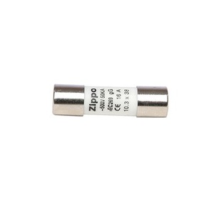 FUSIBILE CILINDRICO RAPIDO 10.3 X 38 500V 1AMP. ZIPPO