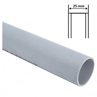 TUBO RIGIDO 3321 FAEG AUTOESTINGUENTE GRIGIO 3MT  Ø25 (PREZZO AL METRO)