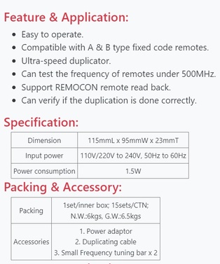 PROGRAMMATORE PORTATILE MOD.RMC888