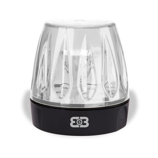 LAMPEGGIANTE BeB CREPUSCOLARE CON LUCE DI CORTESIA MULTITENSIONE DA 15V A  230V A LED CALOTTA TRASPARENTE