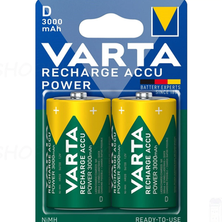 PILE VARTA RICARICABILE TORCIA D 1.2V 3000MAH NI-MH BL. 2 5620