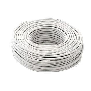 CAVO ELETTRICO H03VV-F 2X0.75  BIANCO 100 MT. IMQ