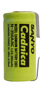 BATTERIA  NI-MH 1/3AA 300MAH C/LAMELLE A SALDARE