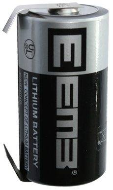 BATTERIA LITHIO C 3.6V 7AH TERMINALI A SALDARE HZ046