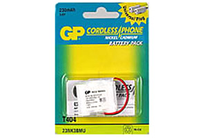 PILE GP RICARIACABILE PER CORDLESS 3,6V 230MAH NI-MH T404