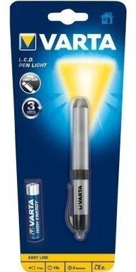 TORCIA VARTA LED  PEN LIGHT ALLUMINIUM 3LM MINISTILO AAA INCLUSA PZ. 1 16611