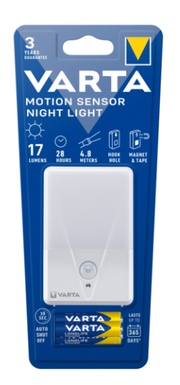 TORCIA VARTA LED MOTION SENSOR NIGHT LIGHT MINISTILO AAA INCLUSE PZ. 2 16624