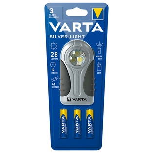 TORCIA VARTA LED SILVER LIGHT 28LM MINISTILO AAA INCLUSE PZ. 3 16647