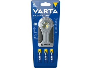 TORCIA VARTA LED SILVER LIGHT 28LM MINISTILO AAA INCLUSE PZ. 3 16647