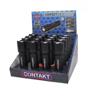 TORCIA CONTAKT LED COMPACT LIGHT MINISTILO AAA 3W 120LM ESPOSITORE PZ. 16