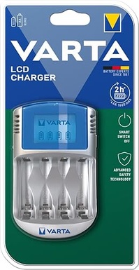 CARICABATTERIE VARTA CON LCD PER STILO E MINISTILO CAVETTI 12V E USB (NO PILE)