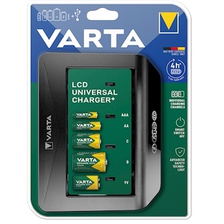CARICABATTERIE VARTA CON LCD UNIVERSALE (NO PILE) 57688101401
