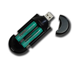 CARICABATTERIE MATSUYAMA USB PER BATTERIE STILO AA E MINISTILO AAA HB112