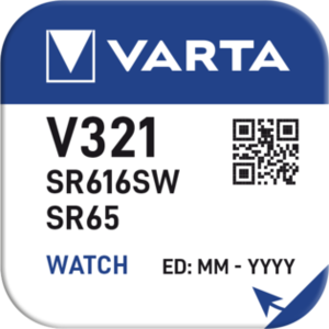 PILE VARTA PER OROLOGIO SILVER OXIDE BL. 1 V321/ SR616SW