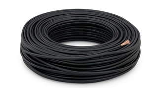 CAVO ELETTRICO PIATTINA COSTA STRETTA 2X0.35 NERO 100 MT. IMQ