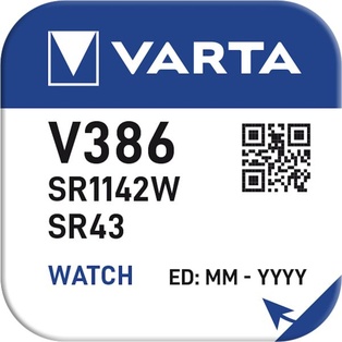 PILE VARTA PER OROLOGIO SILVER OXIDE BL. 1 V386-V301/SR1121SW