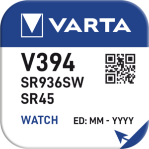 PILE VARTA PER OROLOGIO SILVER OXIDE BL. 1 V394/SR936W